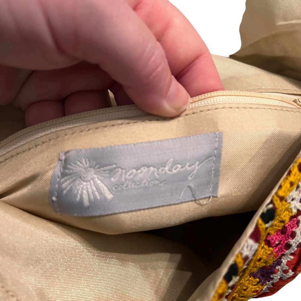 Noonday Multi Colored Clutch Purse Cloth - Picture 8 of 9